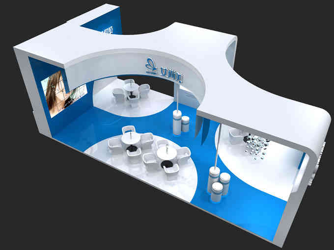 艾美尚特裝展臺美博會廣州廣交會展會設計搭建