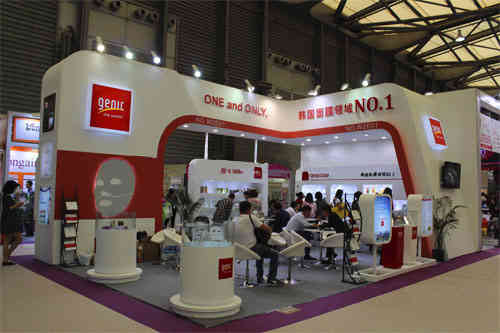 廣州展臺搭建設(shè)計詹尼克化妝品南京美博會 廣州展會設(shè)計搭建