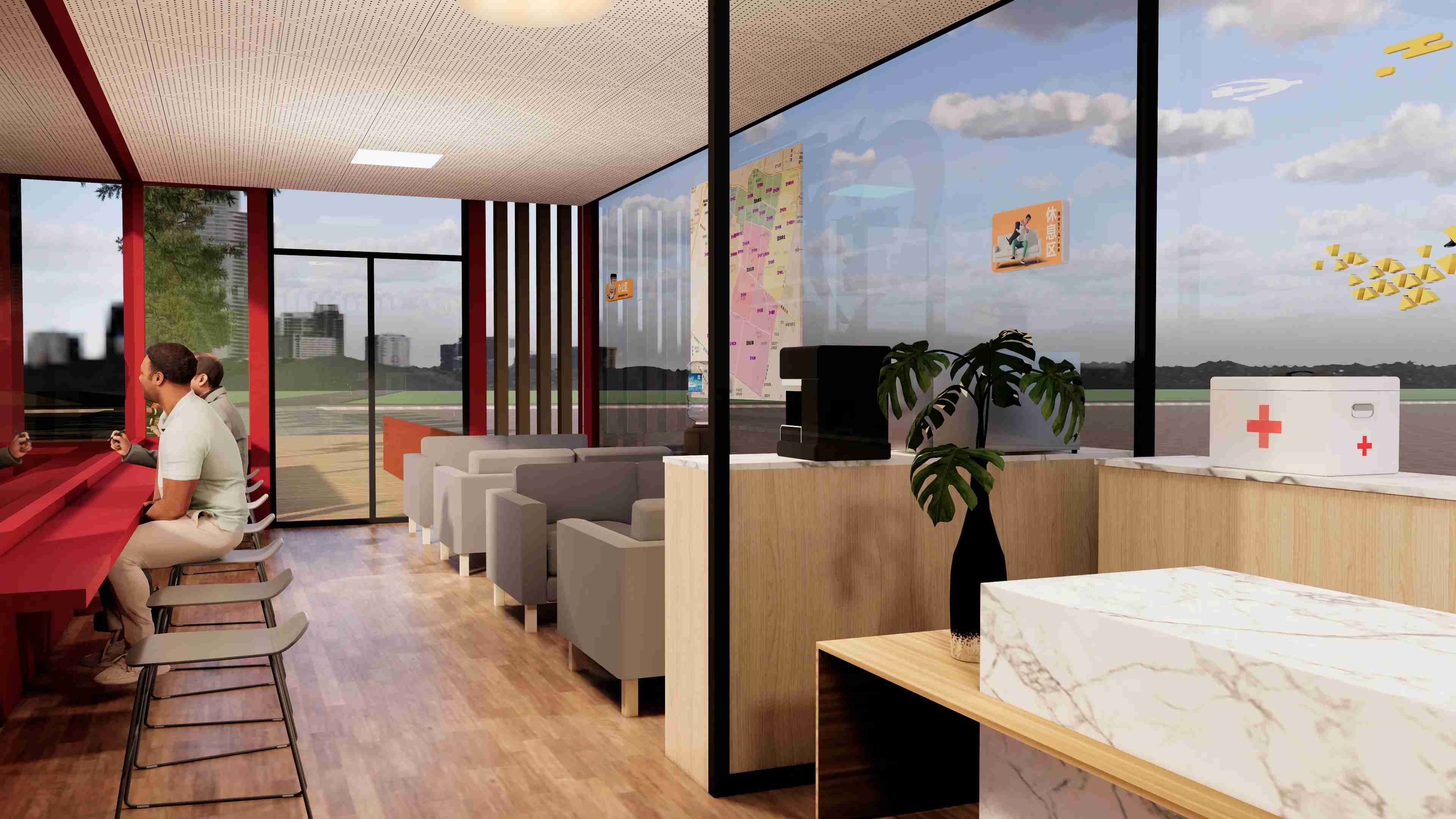 廣東佛山黨群服務(wù)驛站、廣東暖心驛站、廣東愛心驛站設(shè)計施工