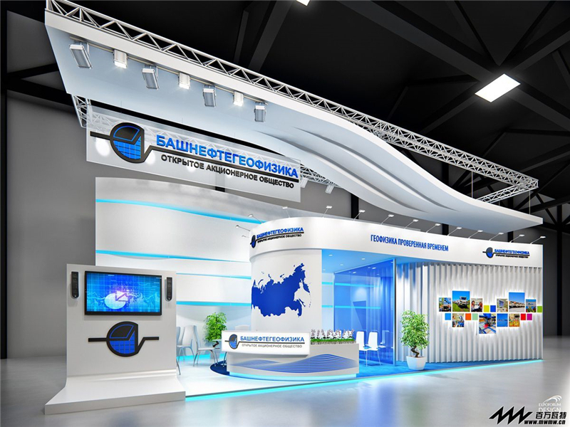 烽火科技參展廣州會展中心展覽設(shè)計展臺搭建3
